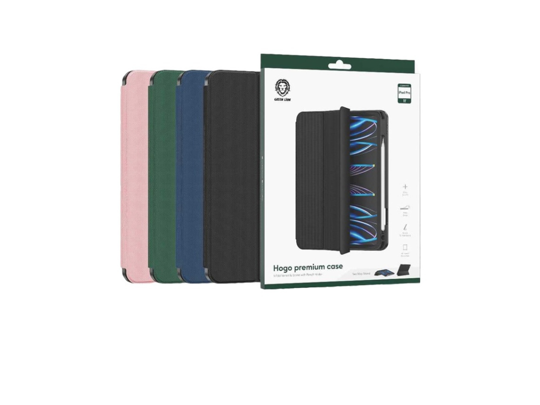 Green Lion iPad Pro 11 Inch Hogo Premium Case - Pink | Qatar Green Lion iPad Pro 11 Inch Hogo Premium Case - Pink | Qatar
